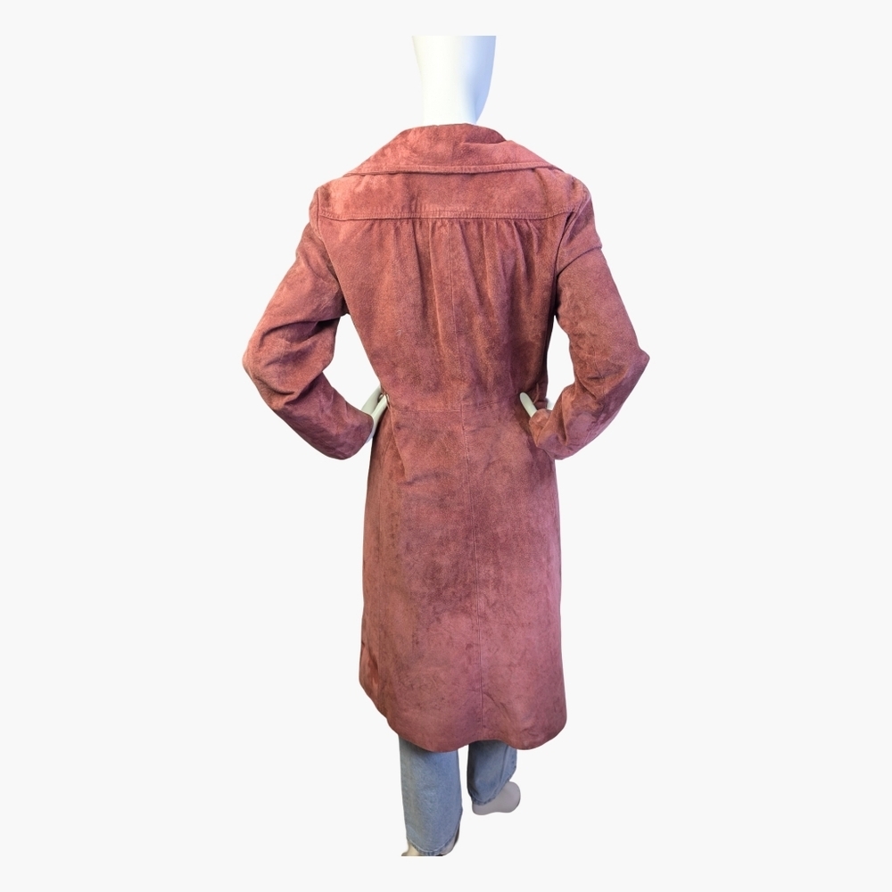 Vintage 70s Long Suede Coat | Union Made | Women's Medium - Picture 5 of 10